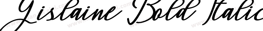 Gislaine Bold Italic字体转换